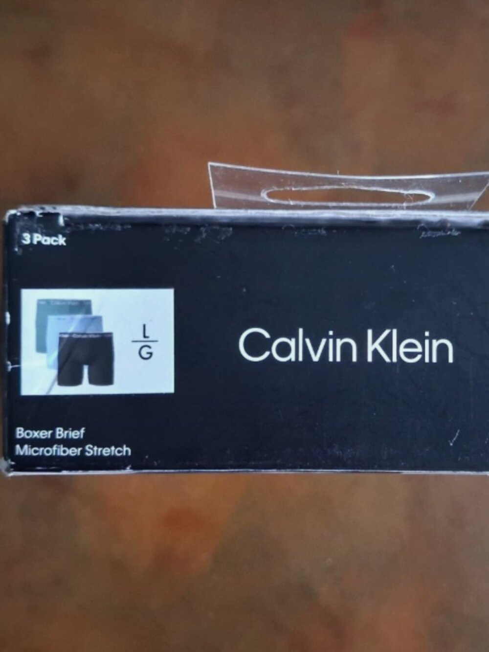 Calvin Klein Mens Boxer Briefs size L Microfiber Stretch 3-Pack Logo Waistband - Picture 6 of 8